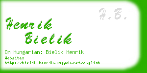 henrik bielik business card